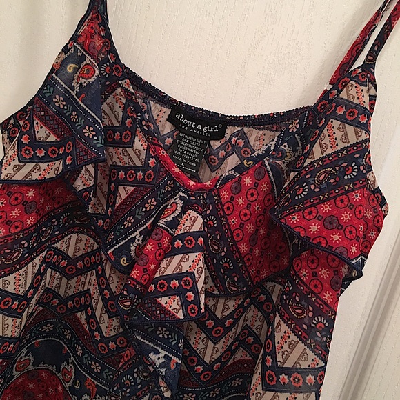 About A Girl Tops - Cute Spaghetti Strap Top Large